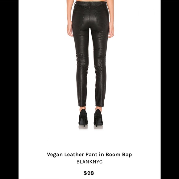 NWT Blanknyc Vegan Leather Pant in Boom Bap. - Picture 3 of 16